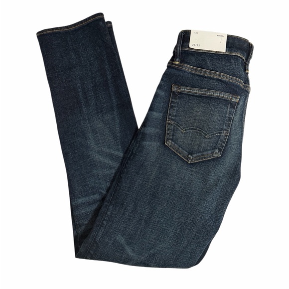 American Eagle Outfitters Other - American Eagle Outfitters Airflex + Dark Blue Slim Straight Jeans 29x32